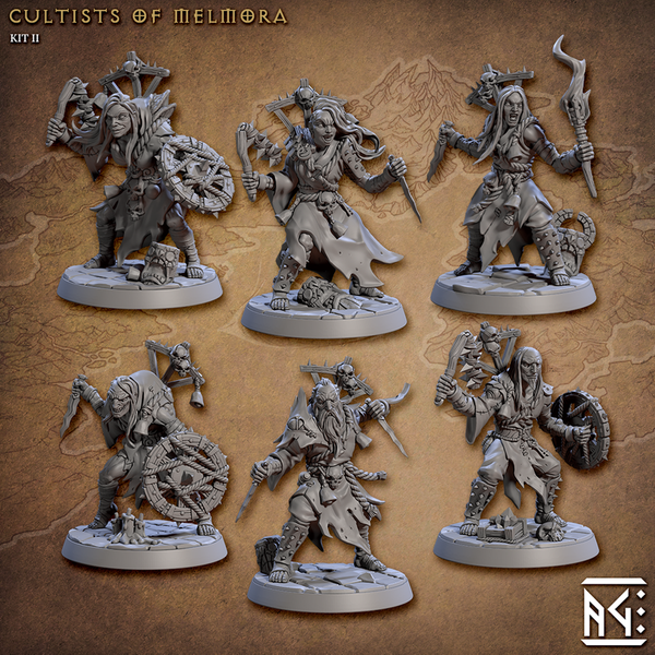 Rodburg Cultists of Melmora 3D-printed model