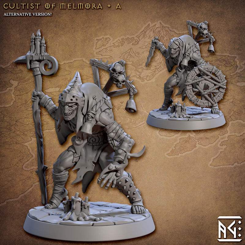 Rodburg Cultists of Melmora 3D-printed model