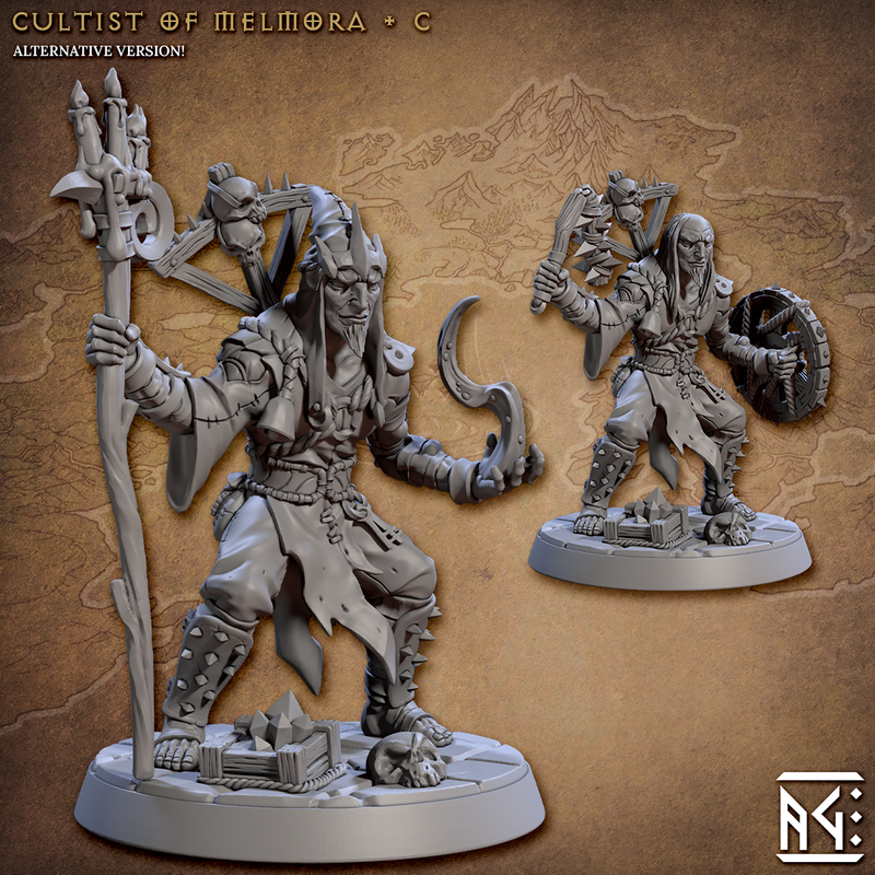 Rodburg Cultists of Melmora 3D-printed model