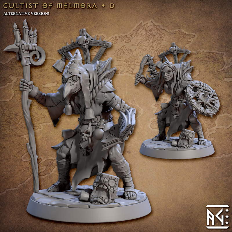 Rodburg Cultists of Melmora 3D-printed model
