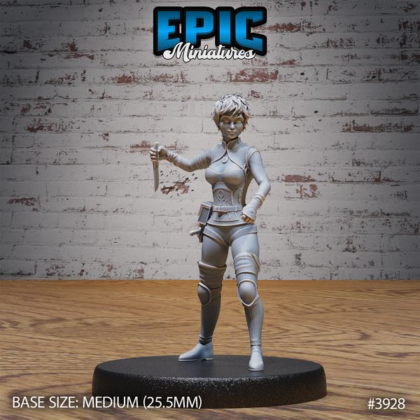 Rogue Novice Female - The Printable Dragon