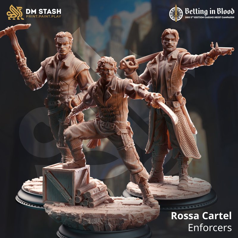 Rossa Cartel Enforcers 3D-printed model