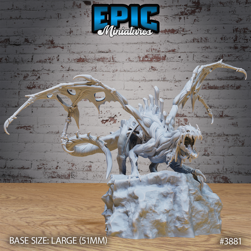 Rotting Young Dragon 3D-printed model