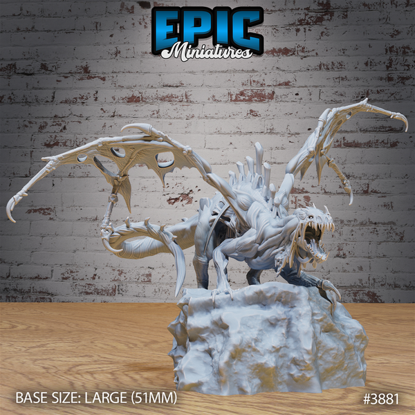 Rotting Young Dragon 3D-printed model