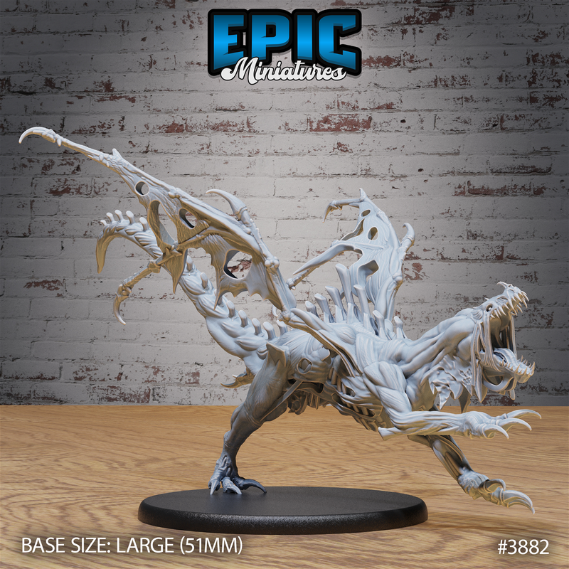Rotting Young Dragon 3D-printed model