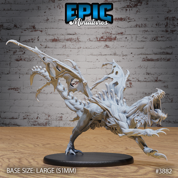 Rotting Young Dragon 3D-printed model