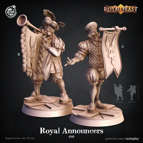 Royal Announcers 3D-printed model