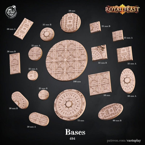 Royal Feast Bases 3D-printed model