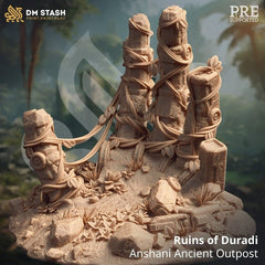 Ruins of Duradi - Anshani Ancient Outpost 3D-printed model