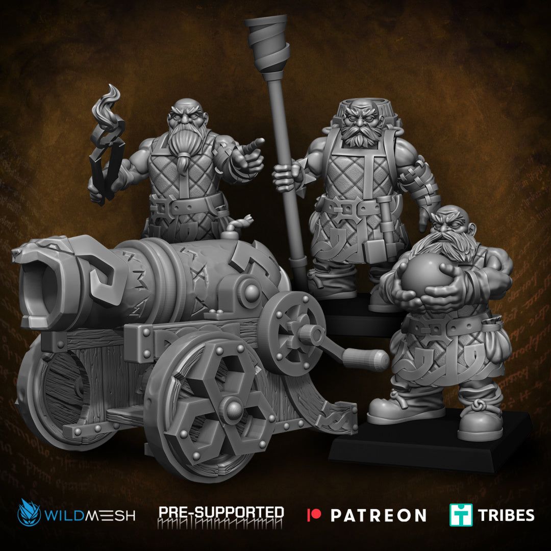 Runic Cannon Crew - The Printable Dragon