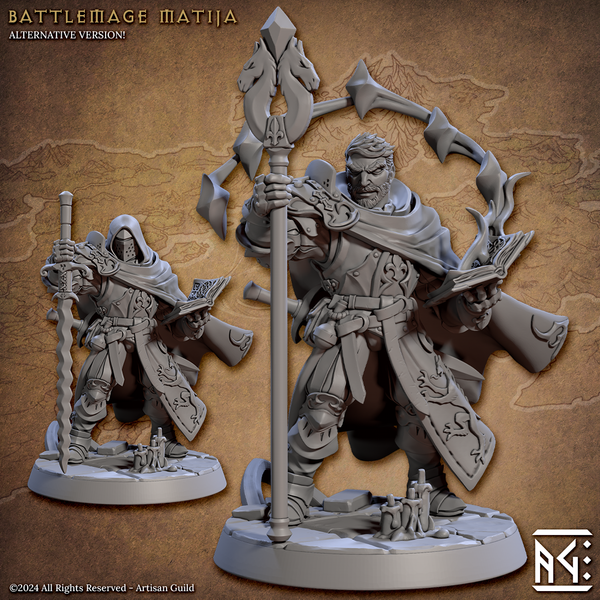 Battlemage Matija 3D-printed model