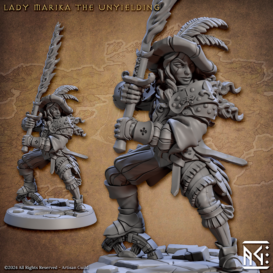 Lady Marika the Unyielding 3D-printed model