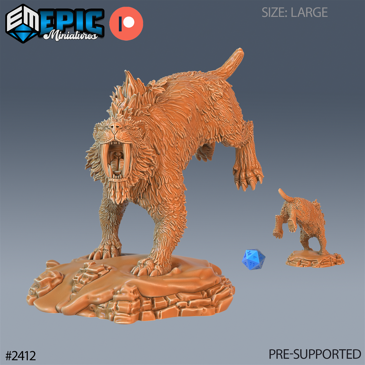 Sabertooth Tiger - The Printable Dragon