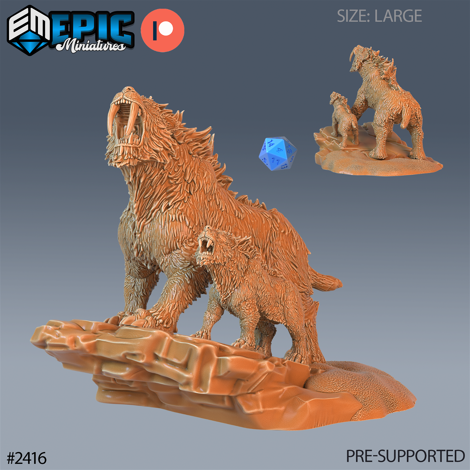 Sabertooth Tiger - The Printable Dragon