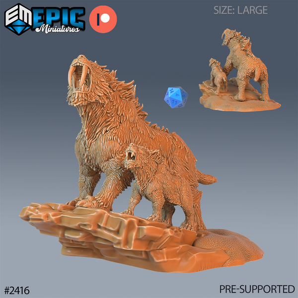 Sabertooth Tiger 3D-printed model