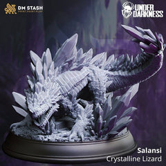 Salansi - Crystalline Lizard 3D-printed model