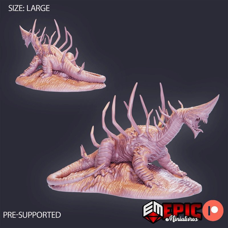 Sand Wyrm 3D-printed model