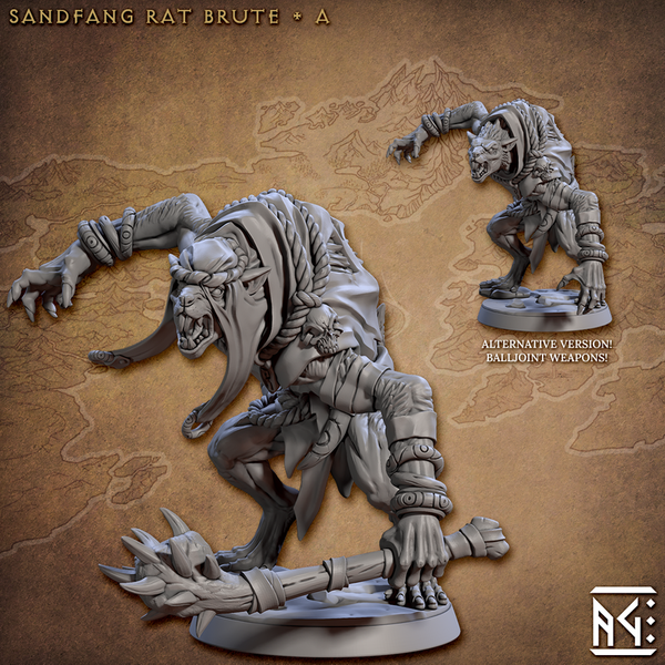 Sandfang Rat Brutes 3D-printed model