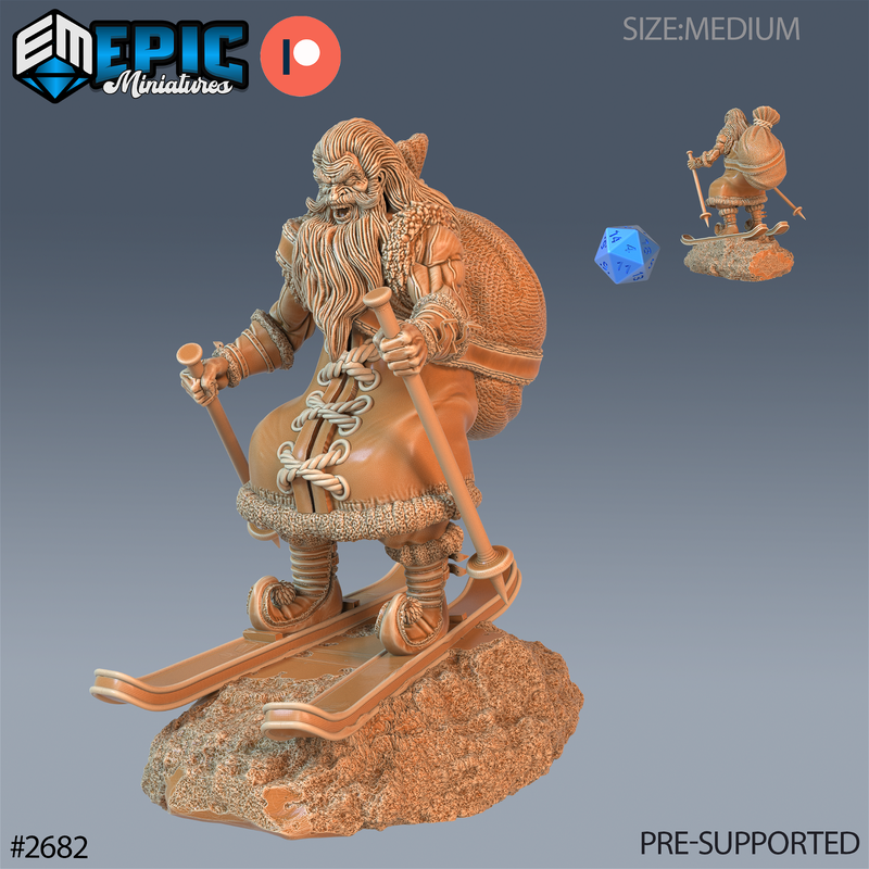 Santa Claus 3D-printed model