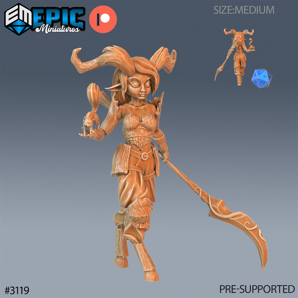 Satyr Girl - The Printable Dragon