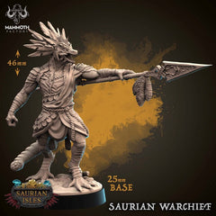 Saurian Warchief 3D-printed model