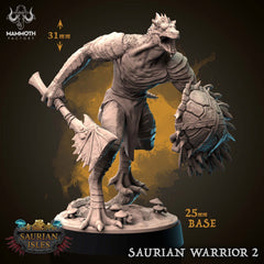 Saurian Warrior - The Printable Dragon