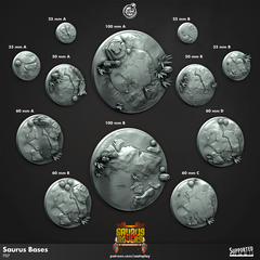 Saurus Bases 3D-printed model