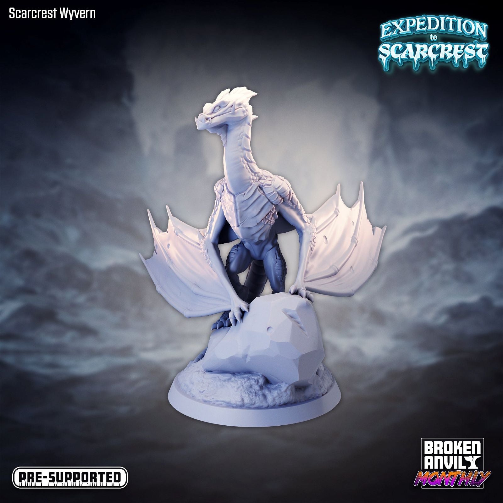 Scarcrest Wyvren - The Printable Dragon