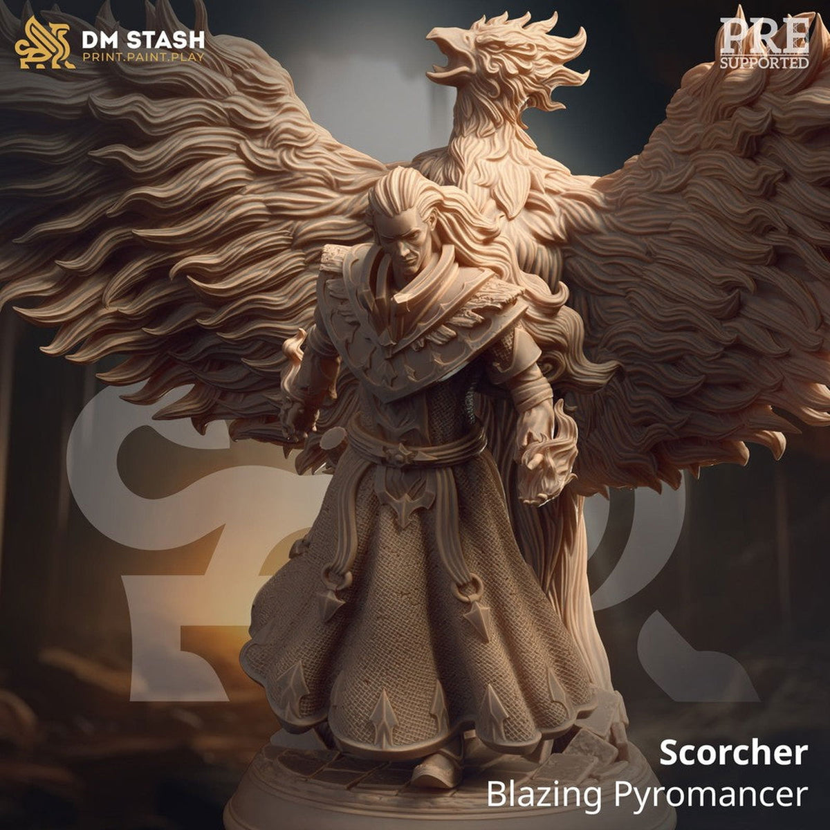 Scorcher - Blazing Pyromancer - The Printable Dragon