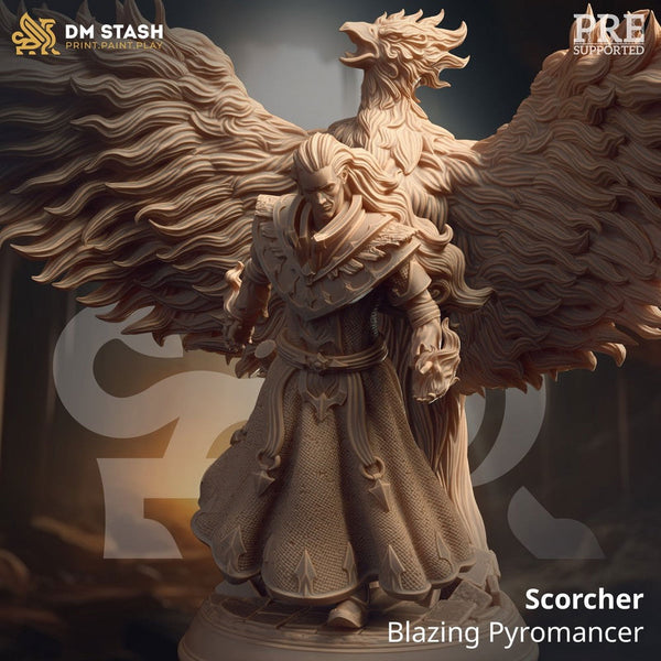 Scorcher - Blazing Pyromancer - The Printable Dragon