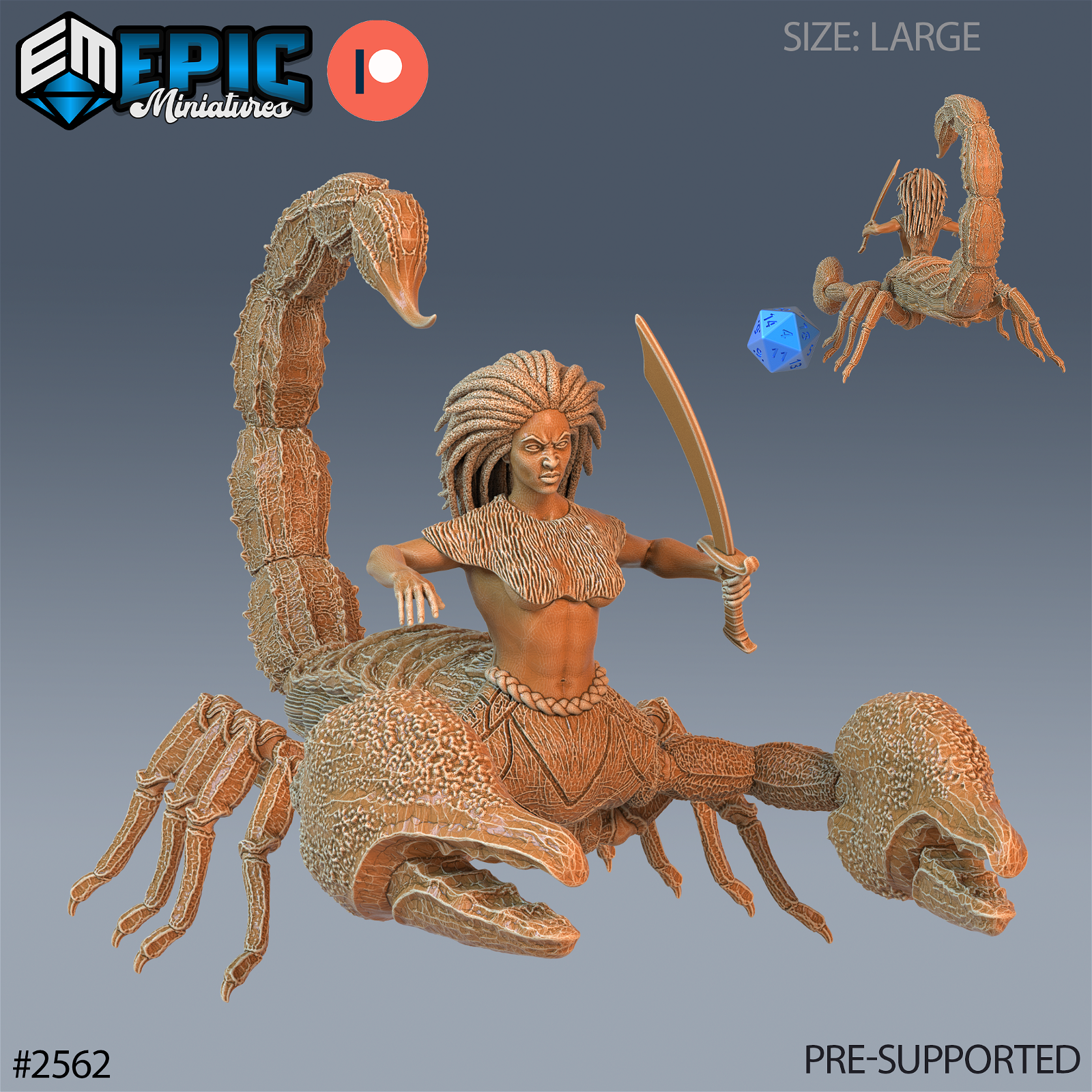 Scorpion Arachne - The Printable Dragon