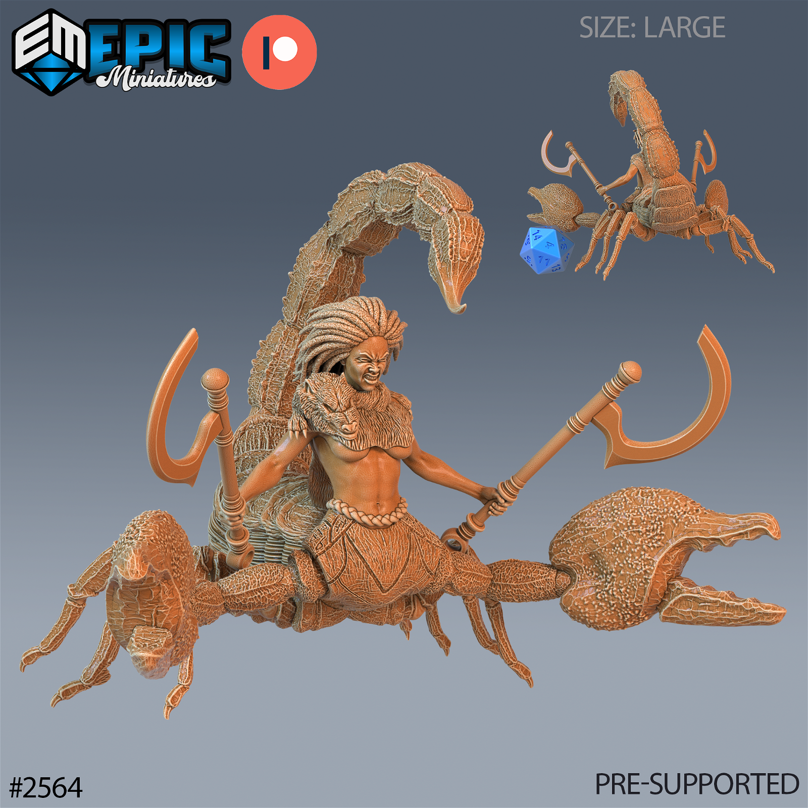 Scorpion Arachne - The Printable Dragon