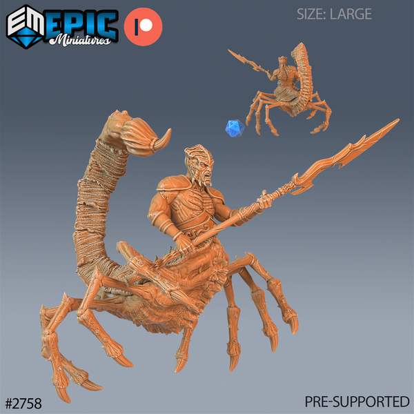 Scorpion Demon 3D-printed model