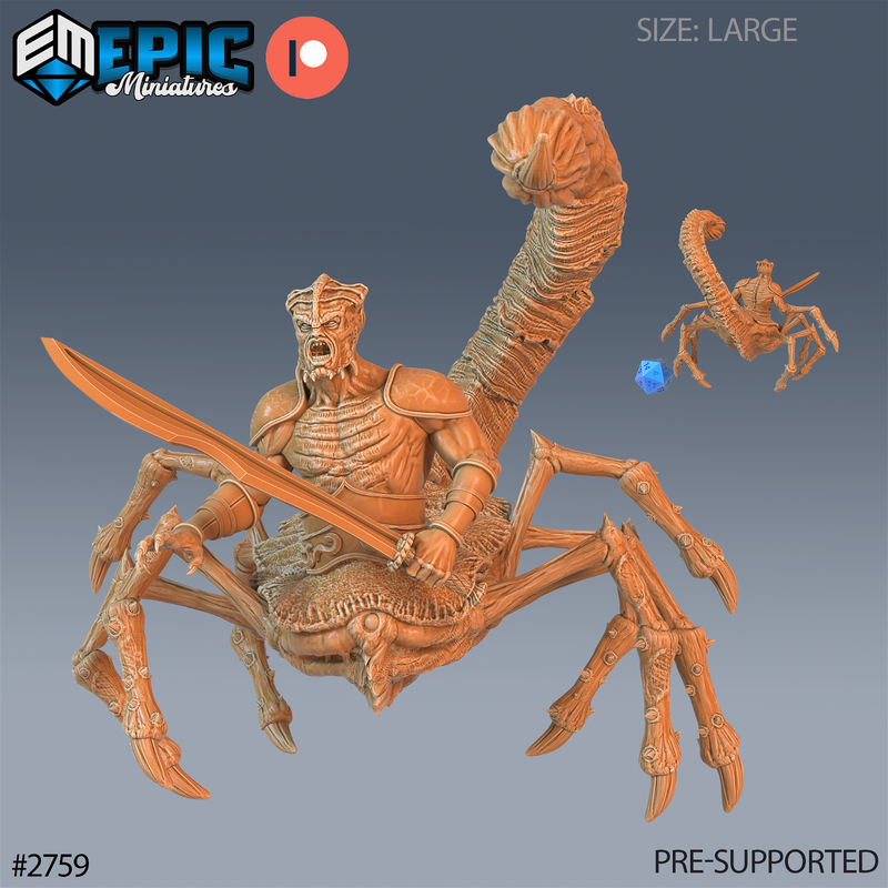 Scorpion Demon 3D-printed model