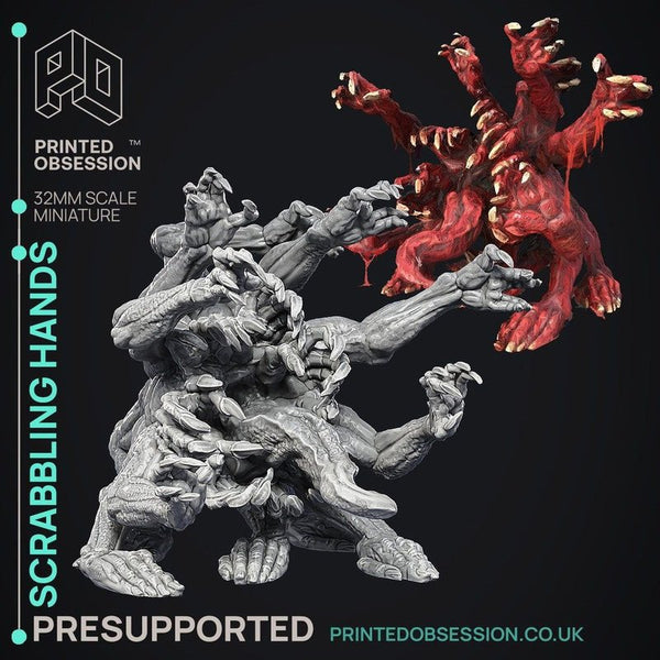 Scrabbling Hands 3D-printed model