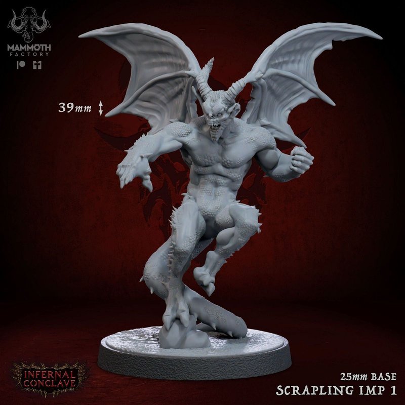 Scrapling Imps 3D-printed model