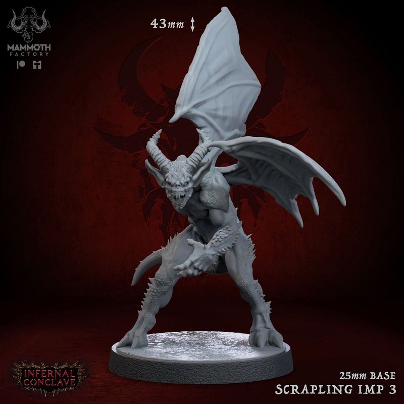 Scrapling Imps 3D-printed model