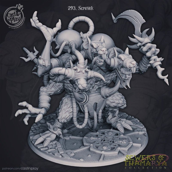 Screvek 3D-printed model