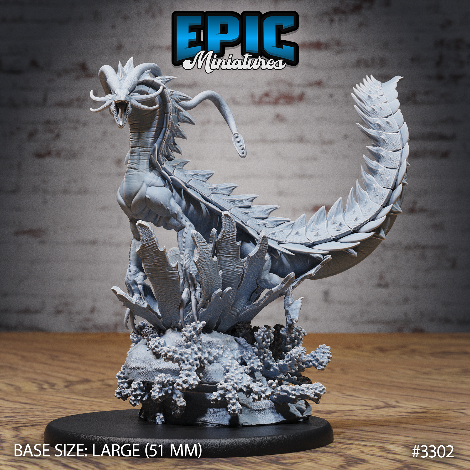 Sea Drake Deity - The Printable Dragon