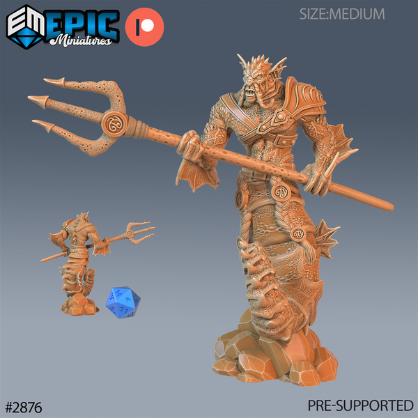 Seahorse Merman 3D-printed model