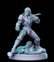 Sector 3D-printed model