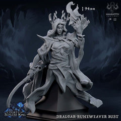 Selanwe, Dralfar Runeweaver Bust 3D-printed model