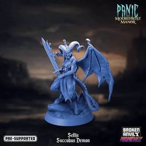 Sellis Succubus Demon - The Printable Dragon