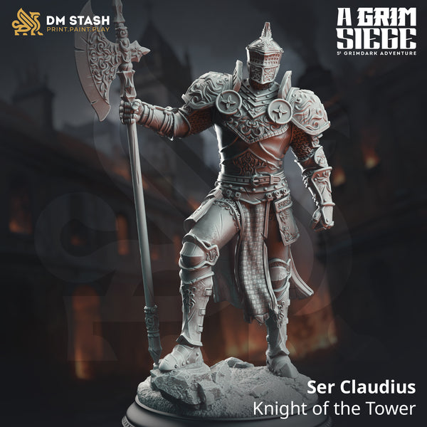 Ser Claudius - Knight of the Tower 3D-printed model