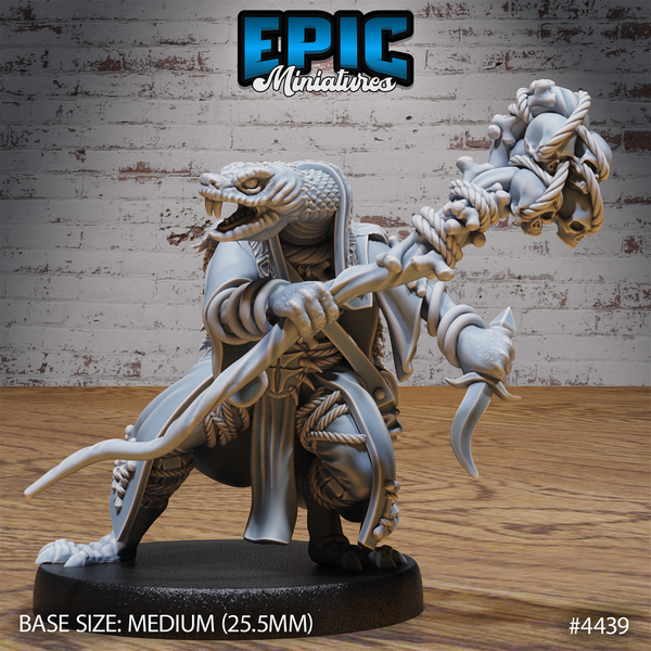 Serpent Folk 3D-printed model