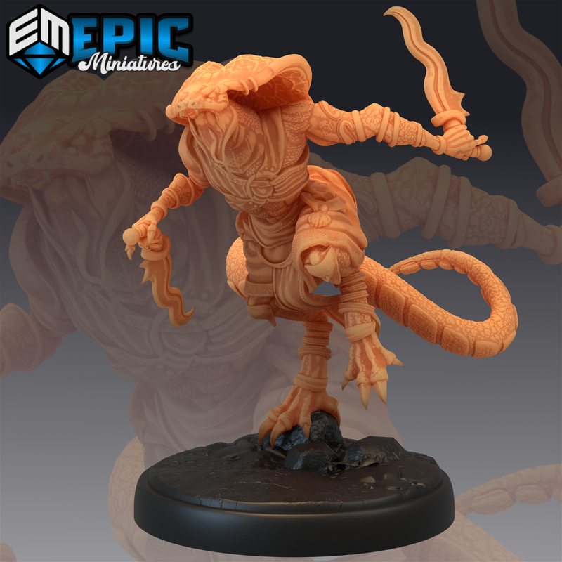 Serpentfold Warrior 3D-printed model