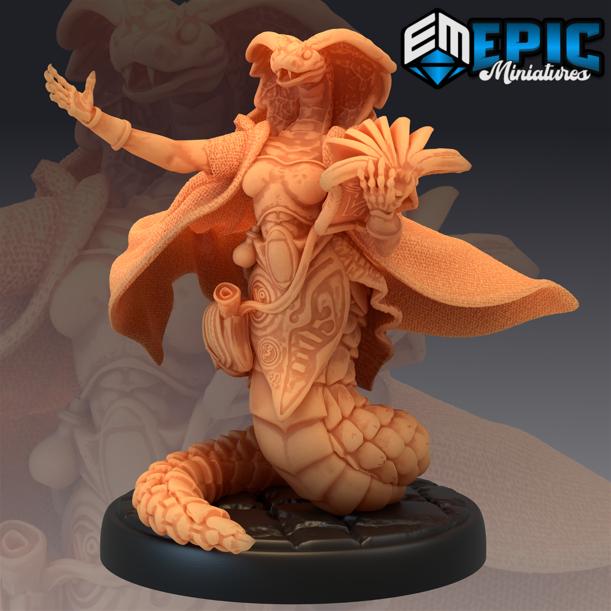 Serpentfolk Mage - The Printable Dragon