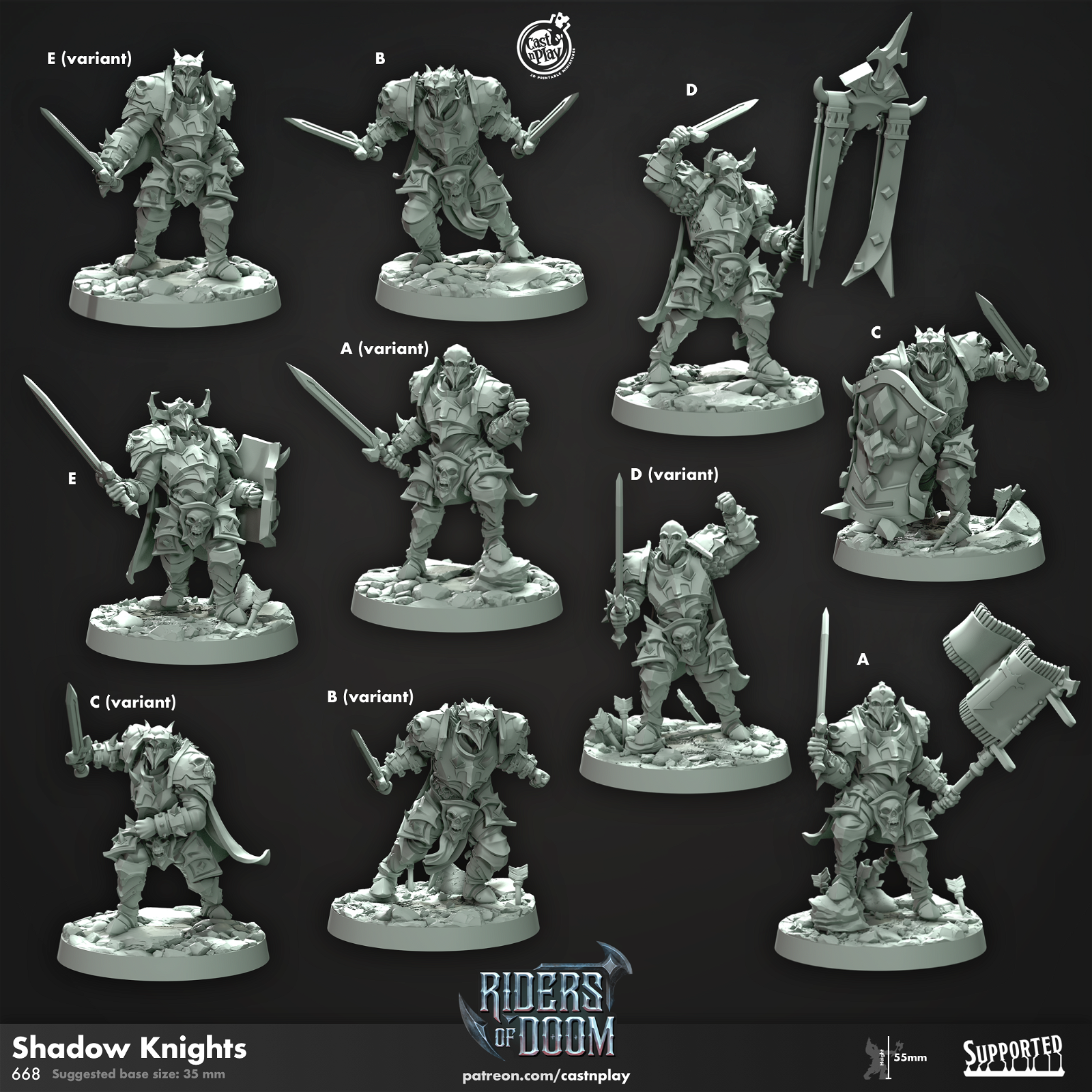 Shadow Knights - The Printable Dragon