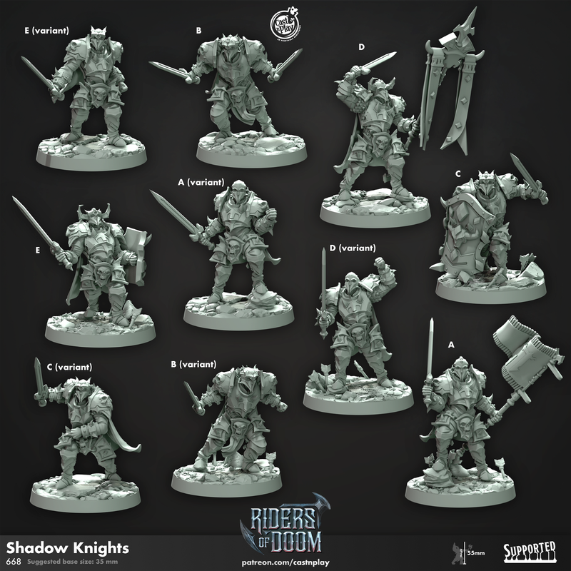 Shadow Knights 3D-printed model