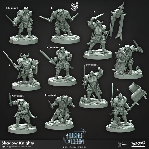 Shadow Knights 3D-printed model